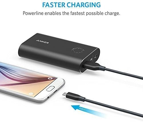 Anker [5-Pack] Powerline Micro USB - Durable Charging Cable [Assorted Lengths] for Samsung, Nexus, LG, Android Smartphones and More (Black)