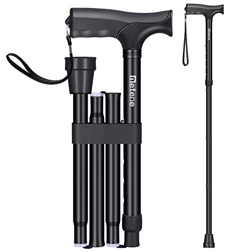 Folding Walking Cane for Men and Women, Retractable and Adjustable Collapsible Cane