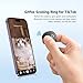 Gitfos Tiktok Scrolling Ring for Page Turner & Video Scrolling, Bluetooth Camera Remote Control, Scrolling Ring for iPhone, iPad, Android (Black)