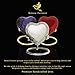 Purple Heart Keepsake Urn - Mini Ash Urn with Free Premium Velvet Box & Display Stand - Small Handcrafted Cremation Urn for Ashes - Tribute to Your Loved One - Perfect for Adults & Infants