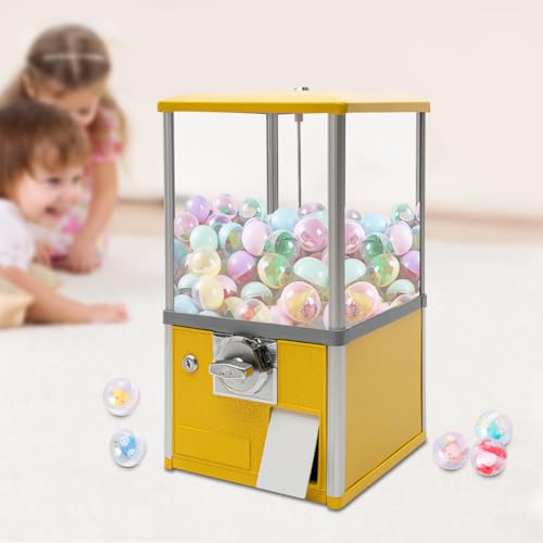 INPAITOO 25 Cents Coin Commercial Vending Machine, Capsule Vending Machine, Commercial Big Capsule Toys Machine for 1.77-1.97inch Ball Diameter, Classic Bubble Candy Dispenser for Business Retail