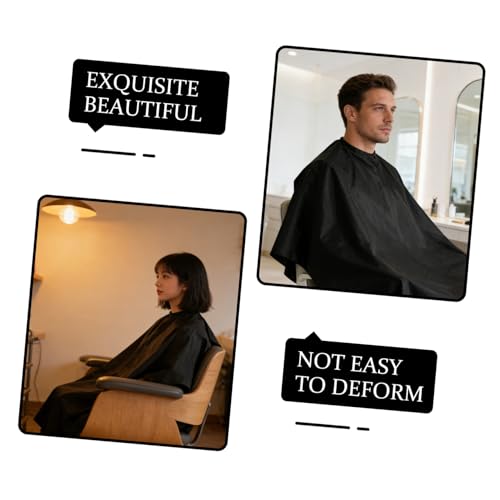 Capa para corte de cabello satinada 120x150cm miniatura 3
