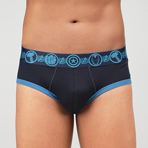Image of Zoiro Men Cotton Blend Printed Marvel Brief Pack of 2 |Colours May Vary