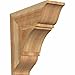 Ekena Millwork BKT06X18X18THR01RWR Thorton Traditional Rough Sawn Bracket, 6" Width x 18" Depth x 18" Height, Western Red Cedar