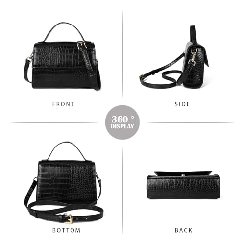 Gladdon Small Leather Crossbody Purse for Women Trendy Ladies Top Handle Shoulder Bags3