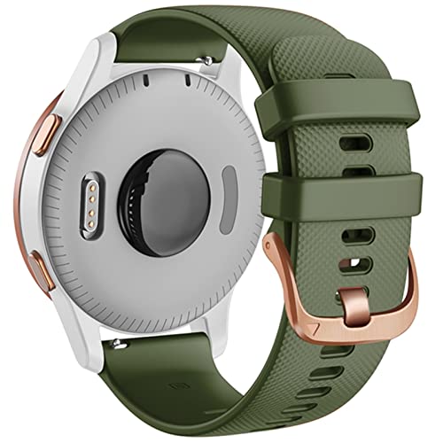 Bracelet montre Garmin Forerunner 245 silicone 18mm Vivomove HR vert
