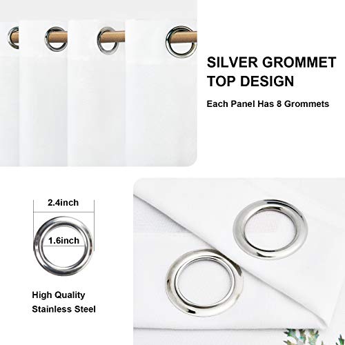 Aspmiz Floral Curtains, Watercolor Wild Flower Curtain Panel For Spring Summer, Nature Plant Window Drapes With Grommets For Bedroom Living Room Decor, Set Of 2 Panels, 52 X 63 Inch Length #TOP6