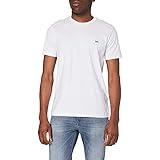Con cuello redondo Lee Patch Logo tee Camiseta, Blanco, XXXL para Hombre