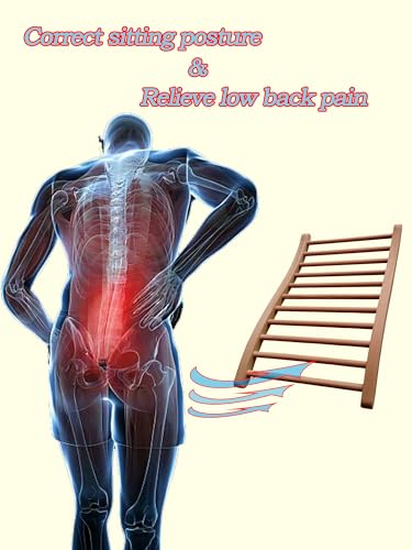 Image of LTCCDSS Red Cedar Sauna Backrest S-Shape Design | Slip-Resistant | Non-Toxic | Comfortable | Sauna Accessories Kit Apply to Barrel or Infrared Sauna 20.5 in*13 inch