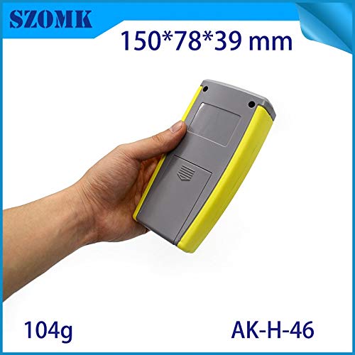 Gimax 4 pieces, 1507537mm Gimax plastic enclosure for electronics 2 AA battery holder handheld instrument enclosure case pcb housing