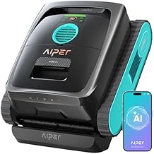 AIPER Scuba V3 AI Vision Cordless Robotic Pool Cleaner, 10x Faster Pool Cleaning with AI Patrol, 24/7 Auto Cleaning, Smart Waterline Parking & Multi-Layer Filtration, Blue