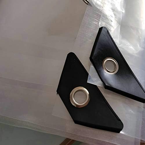 VIGAN Transparent PVC Tarpaulin Tent Cover Windows Windproof Waterproof Garden Tarp (2MX6M)