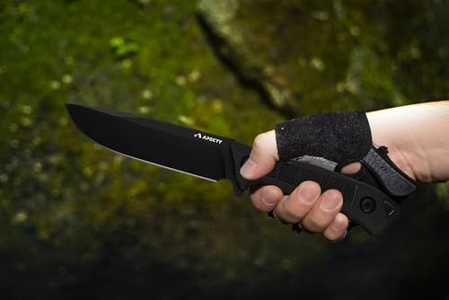 APECTY シースナイフ キャンプナイフ フルタング ステンレス鋼 切れ味良い アウトドア サバイバルナイフ 防災 フィッシング 包丁 専用シース付き (Medium Duty- ABG035) 4枚目