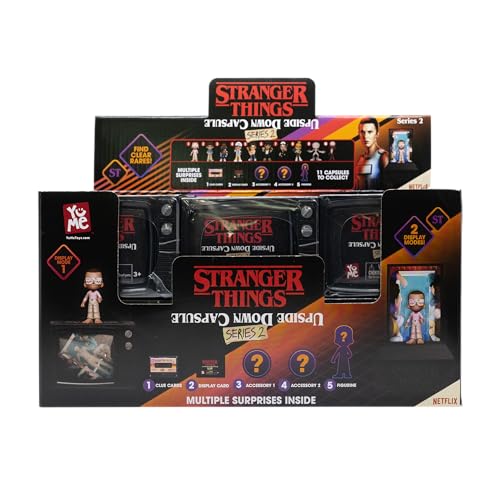 YuMe Official Stranger Things Upside Down Mystery Capsules Series 2 Action Figures Toys 12 Pack