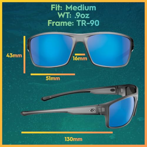Image of Flying Fisherman Chordata Polarized Sunglasses with 100% UVA & UVB Protection for Fishing, Biking