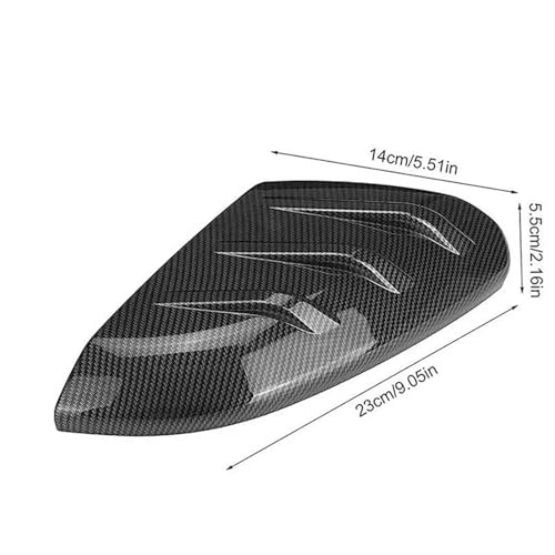 Boîtier rétroviseur Civic 2016-2020 coque carbone noir brillant extérieur - 2
