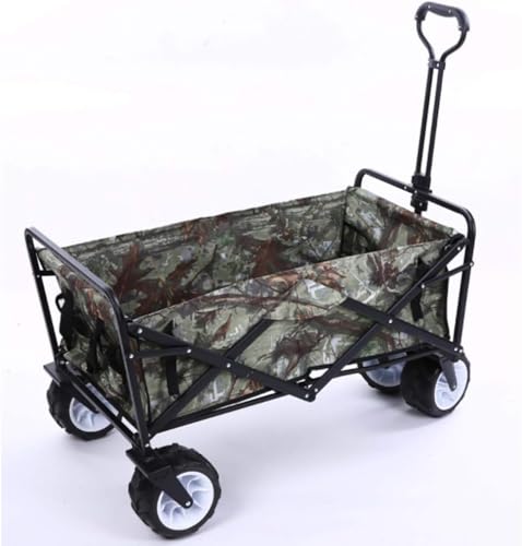 Trolleys, Multifunction Trolley, Portable Recycling Vehicles, Multifunctional Camper Foldable Shopping Cart Portable Luage Cart Beach Wagon Foldable Outdoor Facilities, Big Tree Camo miniatura 1
