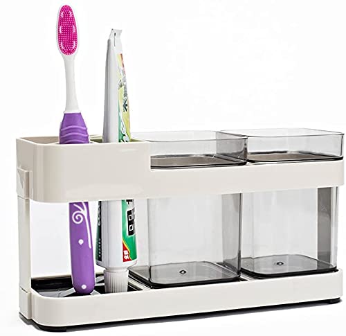 See full amazon price history chart for INOVERA (LABEL) Plastic Inovera Bathroom Toothbrush Toothpaste Holder Stand Storage Organizer With 2 Cup, Off White INOVERA (LABEL) Plastic Inovera Bathroom Toothbrush Toothpaste Holder Stand Storage Organizer With 2 Cup, Off White (B096FYWPS5) Amazon Price History, Amazon Price Tracker