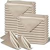 Aazon.co: SiinvdaBZX 60 Pieces Beige Cloth Napkins Scalloped Edges