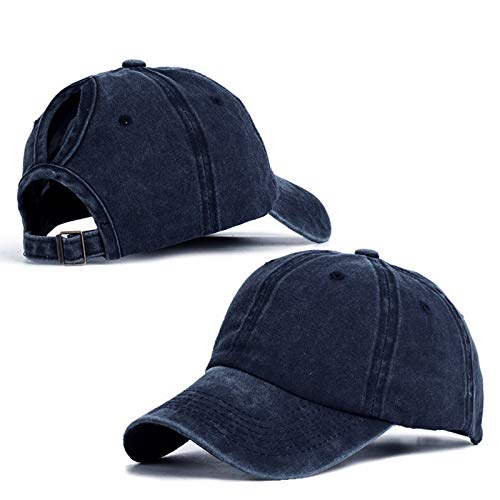 Buns Hat Baseball Plain Visor Ponytail Cap Trucker Unisex Messy Baseball Youth Football Visors for Helmet Kids Navy2