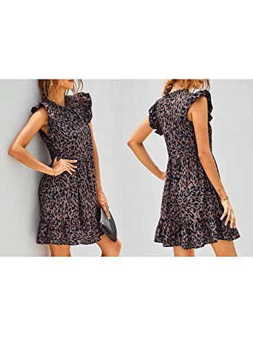 GOSOPIN Casual vrijetijdsjurk voor dames, V-hals, damesrok, casual, tuniek, jurk, elegante blousejurk, lente, zomer, herfst, strandjurk - Image 5