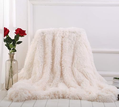 Vskd毛布 ブランケット ひざ掛け ふわふわ 掛け毛布 毛足の長いシャギー ソファカバー 防寒毛布 洗濯OK オールシーズン 四季毛毯 加厚 シングル ダブル ベッド用 冬用 暖かい 柔らかい 掛け布団 カウチ ソファ ブランケット ギフト 結婚祝い 新