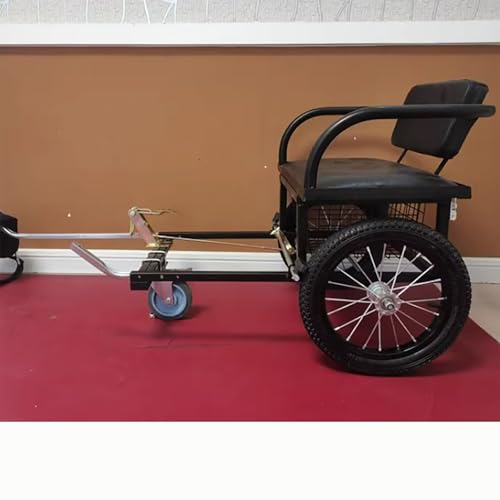 Hundewagen Bis 60 Kg Zum Ziehen Von Hunden Kinderwagen Mit Sitz & Sicherheitsgurt Haustiere Buggy Haustier Hundeanhänger Für Große Und Kleine Hunde Faltbares Dreirad(Size:110-132 lbs)