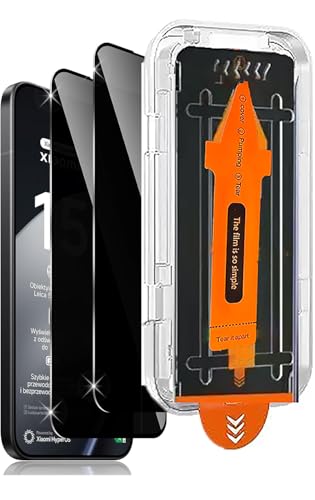 Spdymo für Xiaomi 17T Pro/Xiaomi 15T Pro Sichtschutzfolie [2 Stück] Anti Spy Schutzfolie Privacy Displayschutzfolie 9H Gehärtetes Glas Blickschutzfolie Einfache Installation