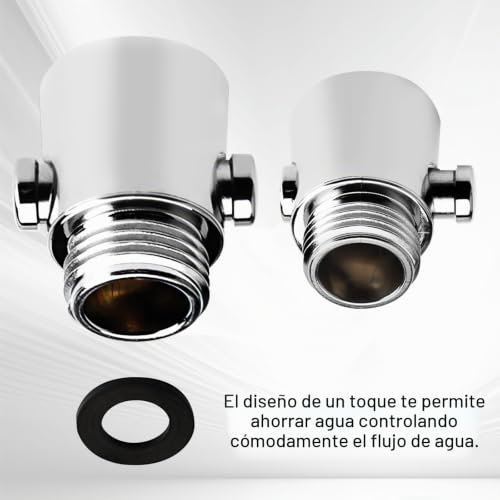 Miniatura 3 de Zmdmah 2 Alcachofa De Ducha Con Válvula De Cierre, Cierre De Agua, Tapón G1 2, Limitador De Flujo