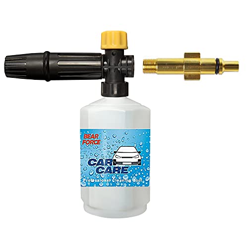 BEARFORCE Pressure Washer DIY Foam Cannon, Power Washer Adjustable Snow Foam Lance 0.6L Bottle, Snow Foam Car Wash Soap Gun, Compatible with Lavor Briggs Stratton Craftsman Comet Generac Earthwise… BEARFORCE Pressure Washer DIY Foam Cannon, Power Washer Adjustable Snow Foam Lance 0.6L Bottle, Snow Foam Car Wash Soap Gun, Compatible with Lavor Briggs Stratton Craftsman Comet Generac Earthwise…