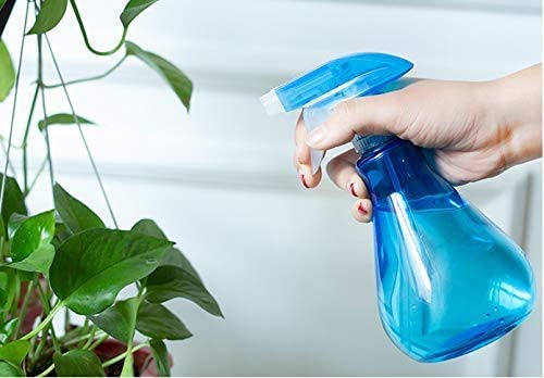 Ilyever Large Size Empty Spray Bottle,2 Pack 500ML Refillable Sprayer Leak Proof Durable Trigger Sprayer with Mist& Stream Modes for Essential Oil,Water,Kitchen,Bath,and Cleaning,Green+Blue