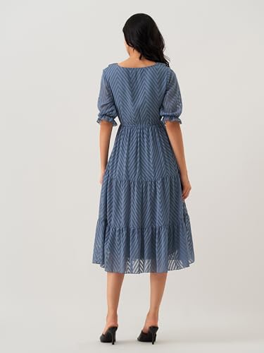 Image of AASK Dress for Women One Piece Kurta Set Tops Knee-Length Fit And Flare Dresses