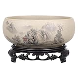Struttura resistente: realizzata in ceramica e materiali plastici che garantiscono sicurezza e durata per l'uso quotidiano, vasi in ceramica, vasi per bonsai