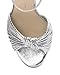 Jessica Simpson Women's Immie Platform Sandal Heeled, Silver, 8