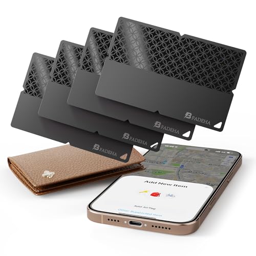Image of 2026 [Apple MFi Certified] (iOS Only) Bluetooth Tracker Smart Card for Apple Find My iPhone Wallet GPS Tracker, 5-10 Years Staying Power, Keys Finder and Item Locator for Keys, Bags, Passport