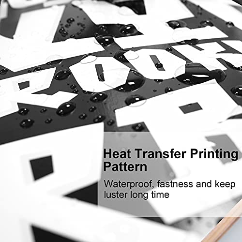 Image of WhiteFang Skateboards for Beginners, Complete Skateboard 31 x 7.88, 7 Layer Canadian Maple Double Kick Concave Standard and Tricks Skateboards for Kids and Beginners