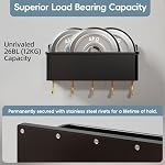 Magnetic Shelf for Fridge Kitchen Storage with Optional Hooks - Image 4