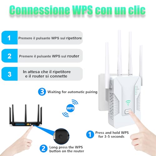 U81 Ripetitore Wifi Potente Per Casa, Amplificatore Segnale Wifi 300Mbps Con 4 Antenne, 2 Porte Ethernet, Modalità Ap/Repeater/Router, Segnale Stabile, Compatibile Con Tutti I Box Internet - 5