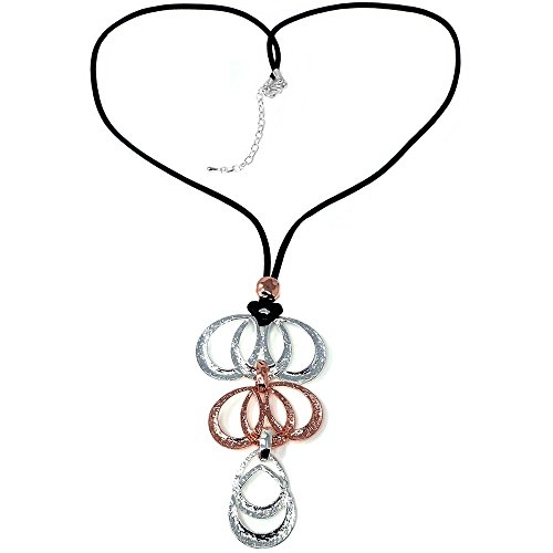 Collar ANTONELLI CRUISE largo bronce detalles círculos [AB4569]