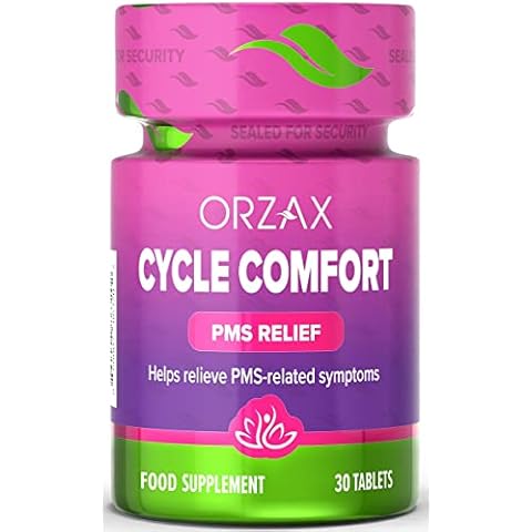 ORZAX Hormone Balance for Women, PMS and Menopause Support Supplement, Herbal Hormonal Balance Tablets for Symptoms of Menstrual Periods: PMS & PMDD - 30 Tablets Cover