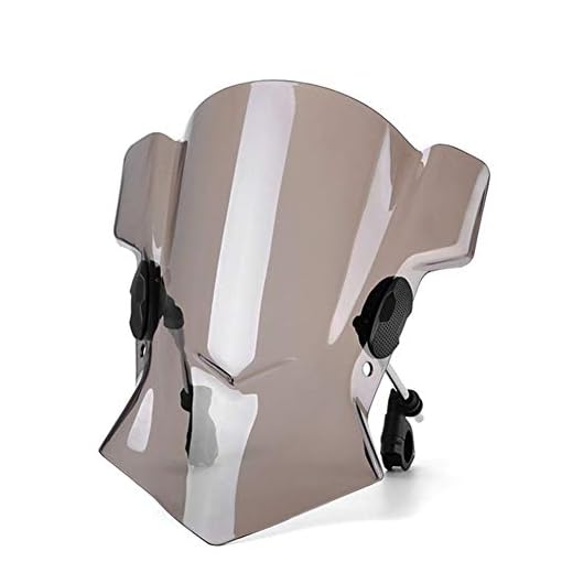Motorcykel Prydnadslister Motorcykel vindruta vindavvisare Fit för Honda CB600F Hornet CB650F CB125F CB1300 CB 1000R 1000 Fit för Husqvarna Nuda 900R Smoke (Color : Smoke)
