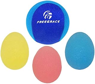 Freegrace Hand Grip Strengthening Stress Relief Squeeze Balls/Squishy Ball Bundle - Hand Exercise
