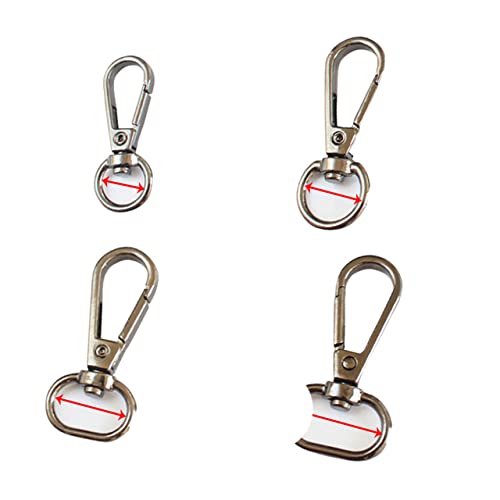 10 Pezzi Moschettoni Aragosta Argento – Girelle, Anelli D, Portachiavi, Cordino, Chiusure