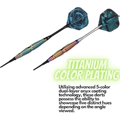 Shot Taker Co. Plastic Tip - Soft Tip Darts Set - 12 Pcs with 100 Extra Dart Tips 24 Flights Flight Protectors and Wrench for Electronic Dart Board