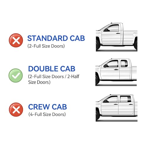 Window Visors Rain Guards for 2007-2021 Toyota Tundra Extended Cab, Out-Channel Window Vent Wind Deflectors Visors Shades for 07-21 Tundra Double Cab by YQAUTEC - Used condition - Image 2