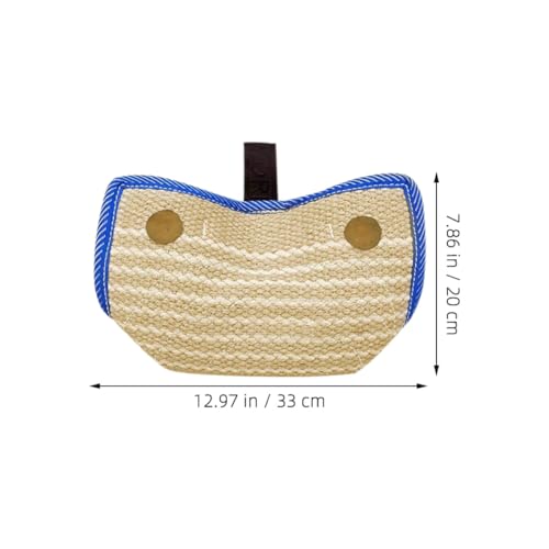 Oreiller à mordre en jute pour le jeu interactif au parc