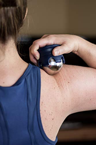 Massage Ball Hot Cold Roller Ball - Relieve Muscle Pain Fast - Stainless Steel Gel Balls For Heat Or Ice Therapy-Feet Pain-Plantar Fasciitis-Back Ache-Myofascial Release–Deep Tissue Trigger Points #TOP4