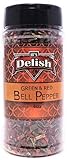 Dried Red and Green Bell Peppers Mix by It's Delish, 3 Oz. Medium Jar
