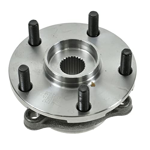 Image of TRQ Front Left and Right Wheel Bearing and Hub Assembly Set 2 Piece Compatible with 06-08 Toyota RAV4 L4 2.4L 09-12 RAV4 L4 2.5L 17-18 Corolla iM 11-16 Scion tC Automatic 08-15 xB 10-12 Lexus HS250h