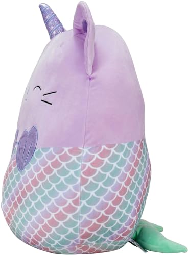 Image of Squishmallows Official Kellytoy Plush 16 inch Anya The Caticorn Mermaid- Ultrasoft Stuffed Animal Plush Toy (Amazon Exclusive)